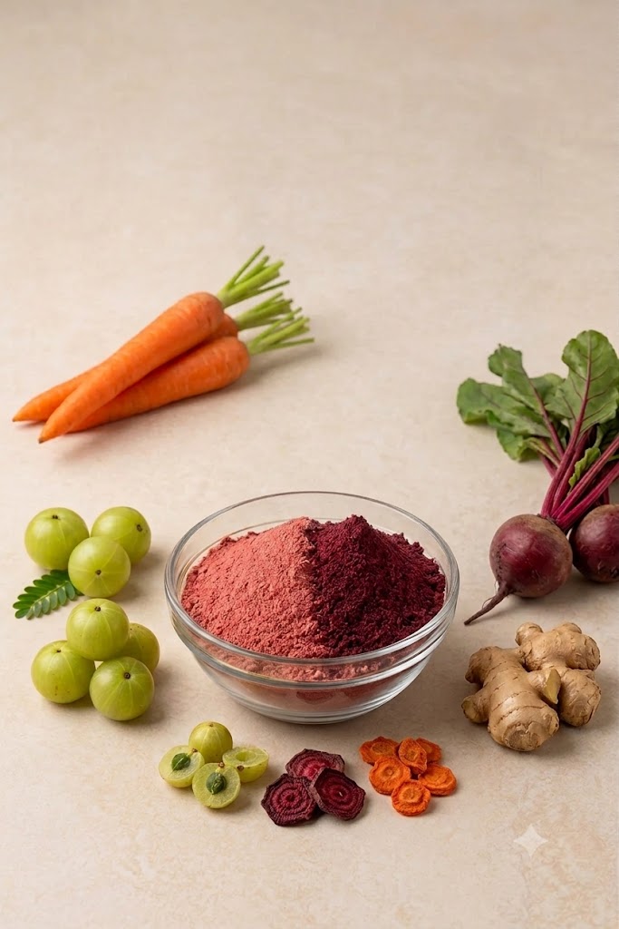 Nature Delights ABC Powder pouch – amla, beetroot and carrot blend, 100g