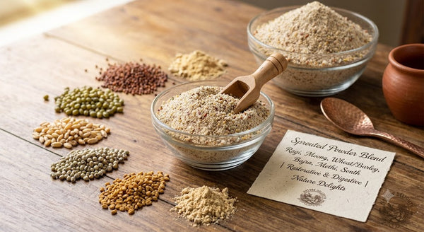 Nature Delights Sprouted grain powder pouch, 100g